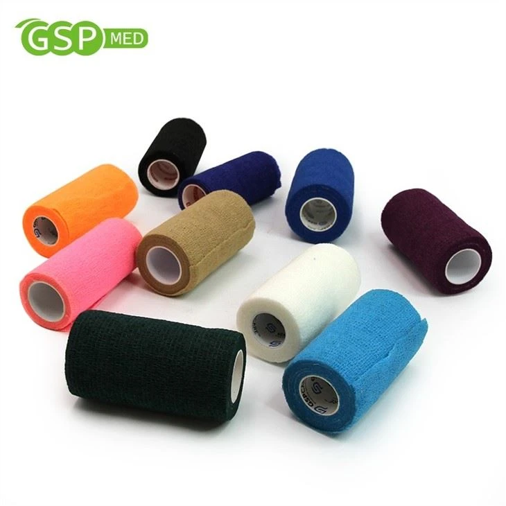 Non-woven Waterproof Cohesive Bandage With Latex For Horse